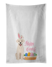 Load image into Gallery viewer, White Cream Labrador Retriever Easter White Kitchen Towel Set of 2 Dish Towels
