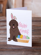 Load image into Gallery viewer, Brown Newfoundland Easter Greeting Cards -  Blank Note Cards – 8-Pack of Artist-Designed Cards with Envelopes