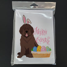 Load image into Gallery viewer, Brown Newfoundland Easter Greeting Cards -  Blank Note Cards – 8-Pack of Artist-Designed Cards with Envelopes