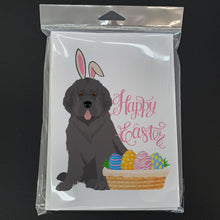 Load image into Gallery viewer, Grey Newfoundland Easter Greeting Cards -  Blank Note Cards – 8-Pack of Artist-Designed Cards with Envelopes