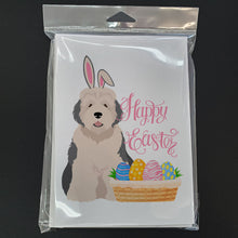 Load image into Gallery viewer, Old English Sheepdog Easter Greeting Cards -  Blank Note Cards – 8-Pack of Artist-Designed Cards with Envelopes