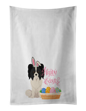 Load image into Gallery viewer, Black and White Papillon Easter White Kitchen Towel Set of 2 Dish Towels