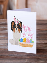 Load image into Gallery viewer, Tricolor Papillon Easter Greeting Cards -  Blank Note Cards – 8-Pack of Artist-Designed Cards with Envelopes
