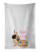 Load image into Gallery viewer, Cream Pekingese Easter White Kitchen Towel Set of 2 Dish Towels