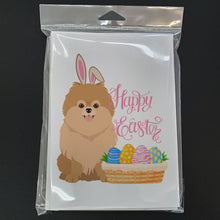 Load image into Gallery viewer, Orange Pomeranian Easter Greeting Cards -  Blank Note Cards – 8-Pack of Artist-Designed Cards with Envelopes