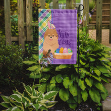 Load image into Gallery viewer, Orange Pomeranian Easter Garden Flag – Decorative Outdoor Yard Flag