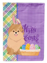 Load image into Gallery viewer, Orange Pomeranian Easter Garden Flag – Decorative Outdoor Yard Flag