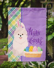 Load image into Gallery viewer, White Pomeranian Easter Garden Flag – Decorative Outdoor Yard Flag