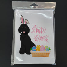 Load image into Gallery viewer, Standard Black Poodle Easter Greeting Cards -  Blank Note Cards – 8-Pack of Artist-Designed Cards with Envelopes