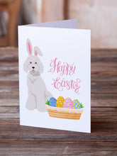 Load image into Gallery viewer, Standard White Poodle Easter Greeting Cards -  Blank Note Cards – 8-Pack of Artist-Designed Cards with Envelopes