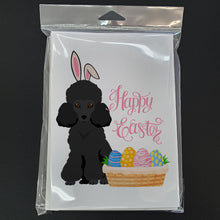 Load image into Gallery viewer, Toy Black Poodle Easter Greeting Cards -  Blank Note Cards – 8-Pack of Artist-Designed Cards with Envelopes