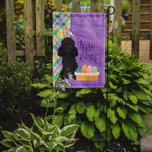 Load image into Gallery viewer, Toy Black Poodle Easter Garden Flag – Decorative Outdoor Yard Flag