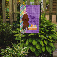 Load image into Gallery viewer, Toy Red Poodle Easter Garden Flag – Decorative Outdoor Yard Flag