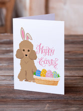 Load image into Gallery viewer, Toy Apricot Poodle Easter Greeting Cards -  Blank Note Cards – 8-Pack of Artist-Designed Cards with Envelopes