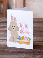 Load image into Gallery viewer, Toy Cream Poodle Easter Greeting Cards -  Blank Note Cards – 8-Pack of Artist-Designed Cards with Envelopes