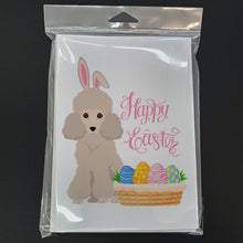 Load image into Gallery viewer, Toy Cream Poodle Easter Greeting Cards -  Blank Note Cards – 8-Pack of Artist-Designed Cards with Envelopes