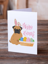 Load image into Gallery viewer, Apricot Pug Easter Greeting Cards -  Blank Note Cards – 8-Pack of Artist-Designed Cards with Envelopes