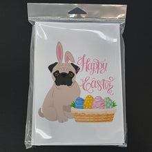 Load image into Gallery viewer, Fawn Pug Easter Greeting Cards -  Blank Note Cards – 8-Pack of Artist-Designed Cards with Envelopes