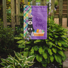 Load image into Gallery viewer, Black and Silver Schnauzer Easter Garden Flag – Decorative Outdoor Yard Flag