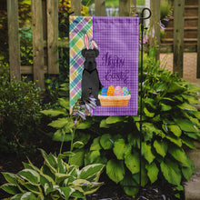 Load image into Gallery viewer, Black Natural Ears Schnauzer Easter Garden Flag – Decorative Outdoor Yard Flag