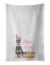 Load image into Gallery viewer, Salt Pepper Schnauzer Easter White Kitchen Towel Set of 2 Dish Towels