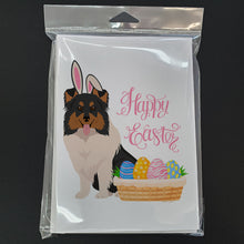 Load image into Gallery viewer, Tricolor Sheltie Easter Greeting Cards -  Blank Note Cards – 8-Pack of Artist-Designed Cards with Envelopes