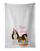Load image into Gallery viewer, Red and White Shih Tzu Easter White Kitchen Towel Set of 2 Dish Towels
