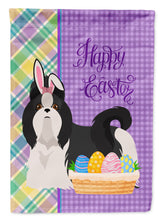 Load image into Gallery viewer, Black and White Shih Tzu Easter Garden Flag – Decorative Outdoor Yard Flag