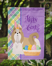 Load image into Gallery viewer, Gold and White Shih Tzu Easter Garden Flag – Decorative Outdoor Yard Flag