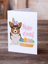 Load image into Gallery viewer, Sable Pembroke Corgi Easter Greeting Cards -  Blank Note Cards – 8-Pack of Artist-Designed Cards with Envelopes