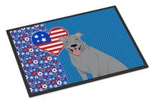 Load image into Gallery viewer, Blue Pit Bull Terrier USA American Doormat - 24x36 Decorative Floor Mat – Indoor/Outdoor Rug with Artistic Flair