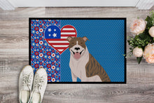 Load image into Gallery viewer, Fawn Brindle Pit Bull Terrier USA American Doormat - 24x36 Decorative Floor Mat – Indoor/Outdoor Rug with Artistic Flair