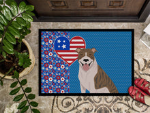 Load image into Gallery viewer, Fawn Brindle Pit Bull Terrier USA American Doormat - 24x36 Decorative Floor Mat – Indoor/Outdoor Rug with Artistic Flair