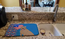 Load image into Gallery viewer, Fawn Pit Bull Terrier USA American Dish Drying Mat – Absorbent, Artistic Kitchen Essentials