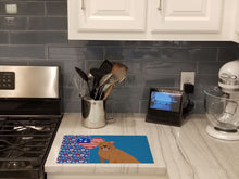 Load image into Gallery viewer, Red Pit Bull Terrier USA American Glass Cutting Boards – Durable, Decorative Kitchen Art Large