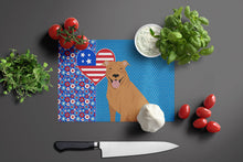 Load image into Gallery viewer, Red Pit Bull Terrier USA American Glass Cutting Boards – Durable, Decorative Kitchen Art Large