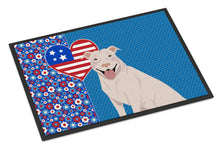 Load image into Gallery viewer, White Pit Bull Terrier USA American Doormat - 24x36 Decorative Floor Mat – Indoor/Outdoor Rug with Artistic Flair
