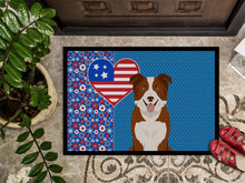 Load image into Gallery viewer, Red and White Border Collie USA American Doormat - 24x36 Decorative Floor Mat – Indoor/Outdoor Rug with Artistic Flair