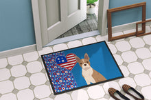Load image into Gallery viewer, Fawn Boston Terrier USA American Doormat - 24x36 Decorative Floor Mat – Indoor/Outdoor Rug with Artistic Flair