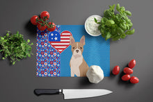 Load image into Gallery viewer, Fawn Boston Terrier USA American Glass Cutting Boards – Durable, Decorative Kitchen Art Large