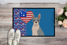 Load image into Gallery viewer, Blue Boston Terrier USA American Doormat - 24x36 Decorative Floor Mat – Indoor/Outdoor Rug with Artistic Flair