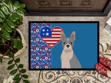Load image into Gallery viewer, Blue Boston Terrier USA American Doormat - 24x36 Decorative Floor Mat – Indoor/Outdoor Rug with Artistic Flair