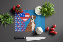 Load image into Gallery viewer, Natural Eared Red Brindle Boxer USA American Glass Cutting Boards – Durable, Decorative Kitchen Art Large