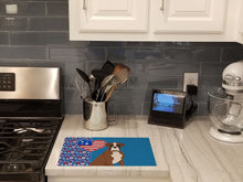 Load image into Gallery viewer, Natural Eared Red Fawn Boxer USA American Glass Cutting Boards – Durable, Decorative Kitchen Art Large