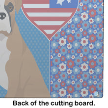 Load image into Gallery viewer, Natural Eared Fawn Boxer USA American Glass Cutting Boards – Durable, Decorative Kitchen Art Large