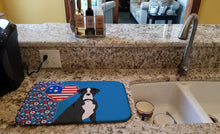 Load image into Gallery viewer, Natural Eared Black Boxer USA American Dish Drying Mat – Absorbent, Artistic Kitchen Essentials