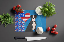 Load image into Gallery viewer, Natural Eared Black Boxer USA American Glass Cutting Boards – Durable, Decorative Kitchen Art Large
