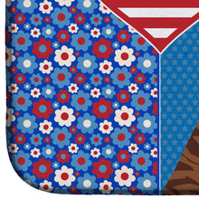 Load image into Gallery viewer, Red Brindle Boxer USA American Dish Drying Mat – Absorbent, Artistic Kitchen Essentials