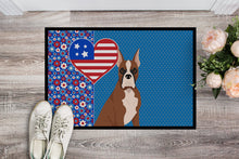 Load image into Gallery viewer, Red Fawn Boxer USA American Doormat - 24x36 Decorative Floor Mat – Indoor/Outdoor Rug with Artistic Flair