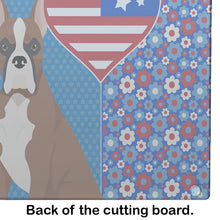 Load image into Gallery viewer, Red Fawn Boxer USA American Glass Cutting Boards – Durable, Decorative Kitchen Art Large